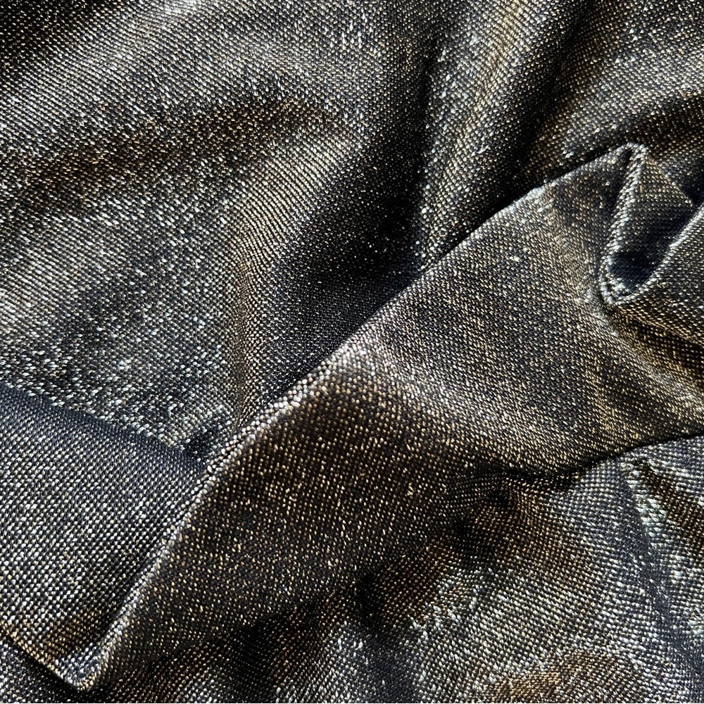 Likely Strapless Shimmering Gold Black Dress - Picture 5 of 5